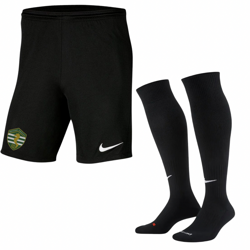 Black Shorts & Socks Bundle (Adult)